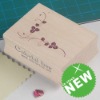 wooden rubber stamp
