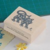 Wholesale Chinese art paper-cut series wooden stamp JZ0003