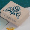 wooden rubber stamp