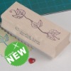 wooden rubber stamp