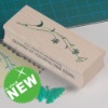 wooden rubber stamp