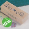 wooden rubber stamp