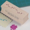 wooden rubber stamp