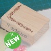 wooden rubber stamp