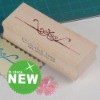 wooden rubber stamp