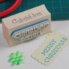 wooden rubber stamp for Christmas