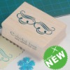 wooden rubber stamp