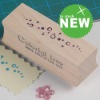 wooden rubber stamp