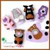 craft foam and animal finger puppet