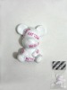 Wholesale magnet bear magnet plush bear mini plush magnetic bear with scarf