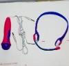 Wholesale Plastic microphone &earphone