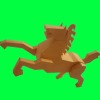 Wholesale 3Dyellow paper puzzle horse toy