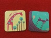 Wholesale 2011 recycle paper coasters for cup(lf-pc-005)