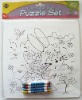 Coloring puzzle set