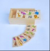 Wholesale wooden animal world domino