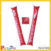 Wholesale inflatable cheering stick for sports game/noise maker/PE cheering stick