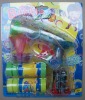 Wholesale with sound,dolphin design transparent lightup LED bubble gun