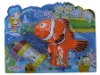 Wholesale fish music electric bubble gun toys