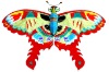 big head butterfly kite--red