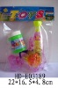Wholesale Transparent friction bubble gun with light and one bubble