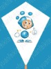 Diamond Shape Kites with nylon material