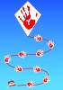 advertising kite with beautiful tail