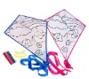 Wholesale Nylon Diamond DIY kite with colour pen