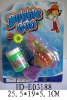 Wholesale Transparent friction bubble gun with light and one bubble
