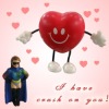 Wholesale Valentine Heart Figure Stress ball/ Promotion gift