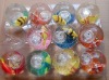 Wholesale hi-bouncing flashing ball with water in it
