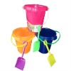 Wholesale plastic beach buckets with spades