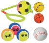 Wholesale pet toy ball with a rope