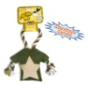 Wholesale Pet toy - Micro suede dog toy jacket w/rope P3442