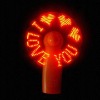 Wholesale LED Fan, LED mini fan, LED message fan, LED logo fan, flashing fan, flash mini fan, flashing mini fan, promotional mini fan,