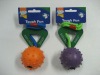 Wholesale non-toxic nature rubber spiky ball with rope