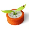 Wholesale lovely flip flap solar flower