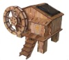 Wholesale solar powered waterwheel kit/solar toy/wooden toy kit