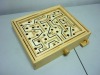 Kid educational toy wooden maze