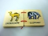 Wholesale Educatinal wooden toy learning book