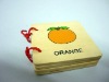 Educatinal wooden toy learning book