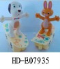 Wholesale wind up sliding plate rabbit and dog