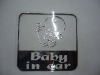 Wholesale PVC sticker fashionable transparent label windshield logo
