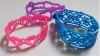 Wholesale 2011 New Style Hollow Silicone Bracelet Wristbands Bands