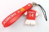 Wholesale hot 3d mobile phone straps with charms
