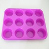 Wholesale 2011 Silicone 12 Cups Muffin Tray