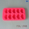 Wholesale 10 Cups Silicone Heart Shape Chocolate Mould