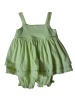 Wholesale baby green dress with stain