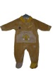 Wholesale yellow baby clothes with pocket