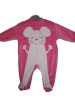 rose pink baby clothes with mouse