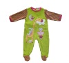 Wholesale baby romper with giraffe emb